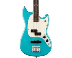 USED FENDER PLAYER II MUSTANG BASS PJ - AQUATONE BLUE W/ROSEWOOD FB