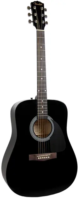 FENDER FA-115 DREADNOUGHT ACOUSTIC GUITAR - BLACK (MINOR COSMETIC DAMAGE; PLAYS