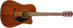 FENDER CD-60SCE SOLID TOP DREADNOUGHT ACOUSTIC-ELECTRIC GUITAR - ALL MAHOGANY