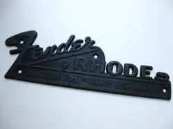 VINTAGE FENDER RHODES PIANO GUITAR AMPLIFIER SPEAKER LOGO PLATE PART FOR PROJECT
