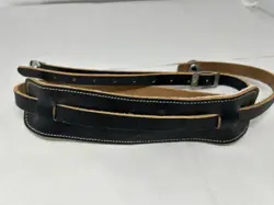 GENUINE FENDER VINTAGE CUSTOM SHOP LEATHER GUITAR STRAP - SCHALLER STRAP LOCKS