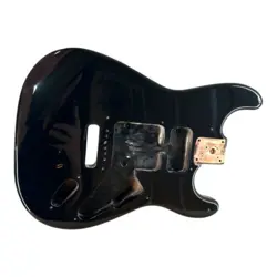 GENUINE FENDER SQUIER AFFINITY STRAT GUITAR BODY BLACK PROJECT PARTS 1999