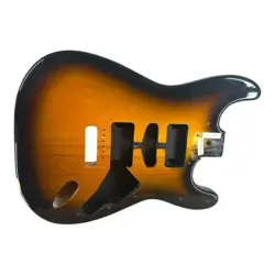 GENUINE FENDER SQUIER AFFINITY STRAT GUITAR BODY TOBACCO BURST PROJECT PARTS 04