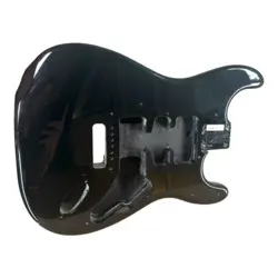 GENUINE FENDER SQUIER AFFINITY STRAT GUITAR BODY BLACK PROJECT PARTS 2008