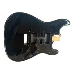 GENUINE FENDER SQUIER AFFINITY STRAT GUITAR BODY BLACK PROJECT PARTS 2014