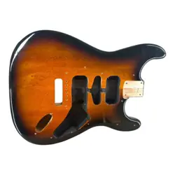 GENUINE FENDER SQUIER BULLET STRAT GUITAR BODY TOBACCO BURST PROJECT PARTS 2013