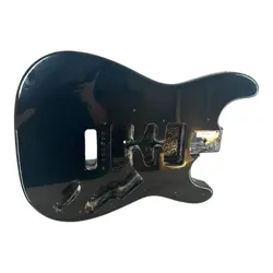 GENUINE FENDER SQUIER AFFINITY STRAT GUITAR BODY BLACK PROJECT PARTS 1998