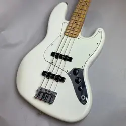 ELECTRIC BASS GUITAR FENDER MEXICO PLAYER JAZZ WHITE ALDER MAPLE 4 STRING USED