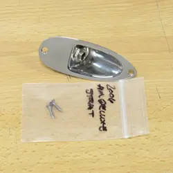 2006 FENDER AMERICAN DELUXE STRATOCASTER OUTPUT JACK CHROME STRAT JACK FERRULE