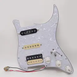 GUITAR PREWIRED LOADED PICKGUARD SET,SSH ALNICO 5 HUMBUCKER PICKUPS FOR FENDER
