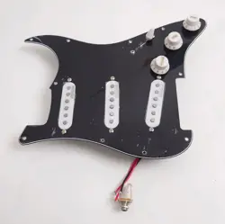 PREWIRED LOADED PICKGUARD SSS SINGLE COIL PICKUPS SET FOR FENDER STRAT GUITAR
