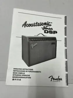 FENDER ACOUSTASONIC - JUNIOR DSP OPERATING INSTRUCTIONS
