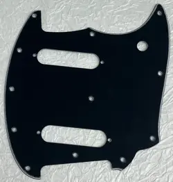 NEW GREAT-FOR FENDER OFFSET SERIES MUSTANG GUITAR PICKGUARD SCRATCH PLATE BLACK