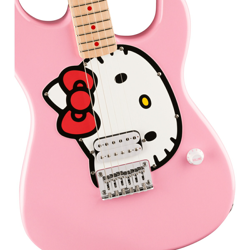 SQUIER BY FENDER LIMITED EDITION HELLO KITTY STRATOCASTER MAPLE FINGERBOARD PINK
