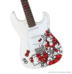 FENDER MADE IN JAPAN LIMITED HELLO KITTY STRATOCASTER 50TH ANNIVERSARY MODEL
