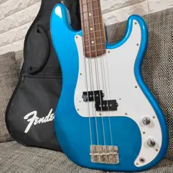 FENDER JAPAN PB-STD ELECTRIC BASS BLUE WITH GIG BAG FREE SHIPPING FROM JAPAN