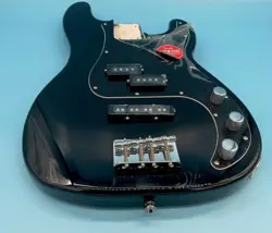 LOADED FENDER SQUIER AFFINITY PRECISION PJ BASS BODY GUITAR BLACK - DAMAGED