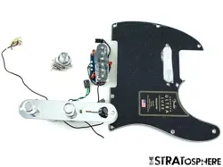 USA FENDER ULTRA LUXE TELE LOADED PICKGUARD, NOISELESS S-1 TELECASTER / BLACK