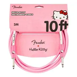 FENDER HELLO KITTY 10' INSTRUMENT CABLE - PINK
