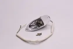 1978 VINTAGE FENDER STRATOCASTER INPUT JACK PLATE CUP ~CLEAN~ CHROME STRAT 1970S