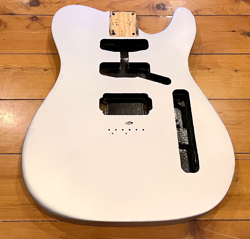 GENUINE FENDER MIM MODERN PLAYER TELE TELECASTER GUITAR BODY SILVER