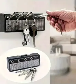 FENDER KEYCHAIN HOLDER WALL MOUNTING KEY HANGER RACK HOME DECOR MUSIC AUX  JACK