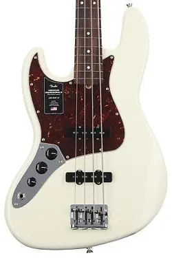 FENDER AMERICAN PROFESSIONAL II JAZZ BASS LEFT-HANDED - OLYMPIC WHITE WITH
