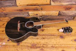 FENDER FA-135CE CONCERT ACOUSTIC-ELECTRIC GUITAR BLACK DAMAGED