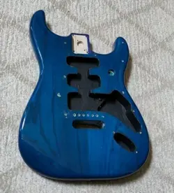 2012 FENDER DELUXE STRATOCASTER TRANS BLUE STRAT GUITAR BODY