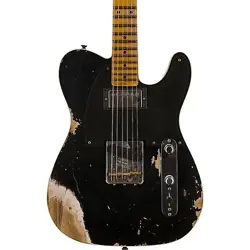FENDER CUSTOM SHOP LE '53 HS TELE CUSTOM HEAVY RELIC ELECTRIC GUITAR AGED BLACK