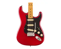 USED FENDER AMERICAN ULTRA II STRATOCASTER - SINISTER RED W/MAPLE FB