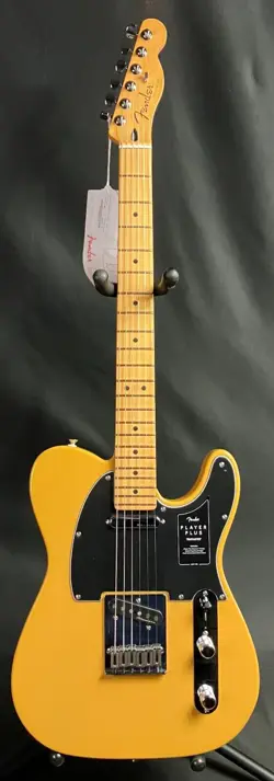 FENDER PLAYER PLUS TELECASTER ELECTRIC GUITAR BUTTERSCOTCH BLONDE FINISH W/ BAG