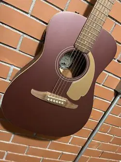 ELECTRIC ACOUSTIC GUITAR FENDER MALIBU PLAYER BGD WN BURGUNDY S/N IWA1904267