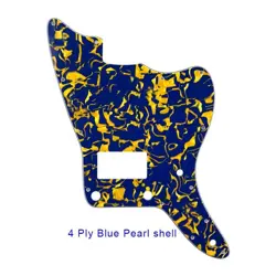 US FENDER JAZZMASTER PICKGUARD PAF &BRIDGE POST/HOLES UPPER CONTROL BLUE PEARL !