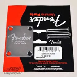 FENDER CORONA CALIFORNIA NECK PLATE NO TILT HOLE CHROME 0991446100
