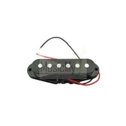 MUSICLILY 50MM SINGLE COIL MIDDLE PICKUP FOR FENDER STRAT STYLE GUITAR BLACK NEW