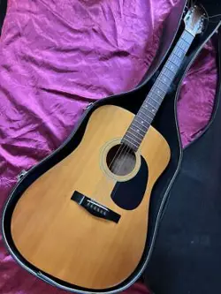 FENDER GEMINI II ACOUSTIC GUITAR 1996 USED WITH HARD CASE EXCELLENT SOUND