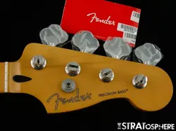 FENDER PLAYER II PRECISION P BASS NECK & TUNERS PREC BASS GUITAR MAPLE!