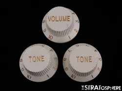 FENDER SQUIER AFFINITY SERIES STRAT GUITAR KNOBS, 1 VOLUME 2 TONE, STRATOCASTER!