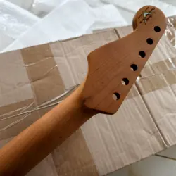 22 FRET ROASTED MAPLE ELECTRIC GUITAR NECK NITRO SATIN FOR FENDER ST STYLE