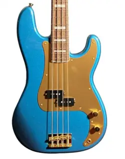 FENDER SQUIRE 40TH ANNIVERSARY PRECISION BASS GOLD EDITION LAKE PLACID BLUE