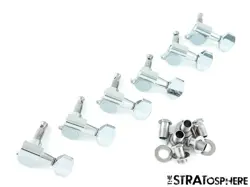 FENDER SQUIER STRAT TELE TUNERS TUNING PEGS, STRATOCASTER GUITAR - AFFINITY