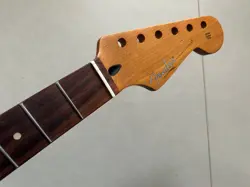 22 FRETS STRAT GUITAR NECK PARTS ROASTED MAPLE ROSEWOOD FOR DIY FENDER STYLE