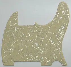 FOR FIT FENDER TELECASTER  VINTAGE 5-HOLE BLANK GUITAR PICKGUARD CREAM PEARL