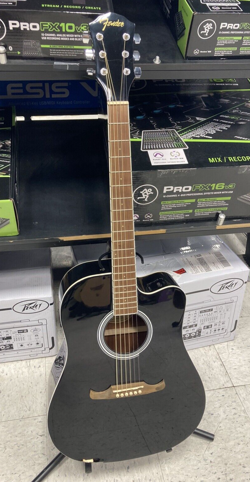 FENDER FA-125 DREADNOUGHT BLACK ACOUSTIC ELECTRIC