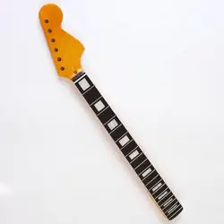 22 FRETS GUITAR NECK LARGE HEAD GEMSTONE GLOSSY FOR FENDER STRATOCASTER GUITAR