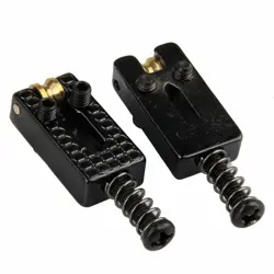 6PCS BLACK GUITAR ROLLER BRIDGE TREMOLO SADDLES SURFING WRENCH FOR FENDER STRAT