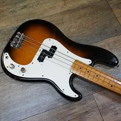 FENDER JAPAN PB57-55 USED 1987-1988 BASSWOOD BODY MAPLE NECK W/SOFT CASE