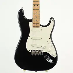 FENDER USA ERIC CLAPTON STRATOCASTER BLACKIE LACE SENSOR PICKUPS BLACK 1998 USED
