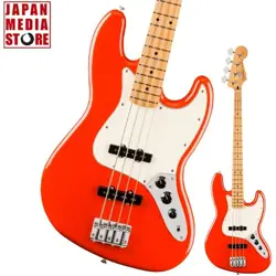FENDER PLAYER II JAZZ BASS MAPLE CORAL RED ELECTRIC BASS BRAND NEW